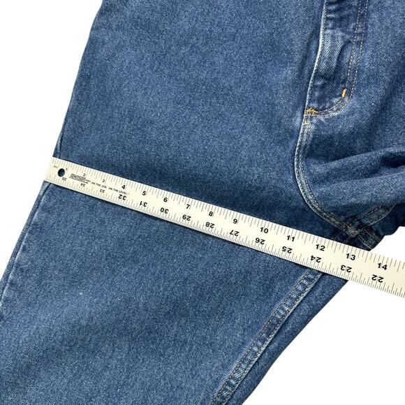 L L Bean Original Fit Jeans Relaxed Womens 12P Petite Blue Elastic Waist Y2K - Picture 7 of 12